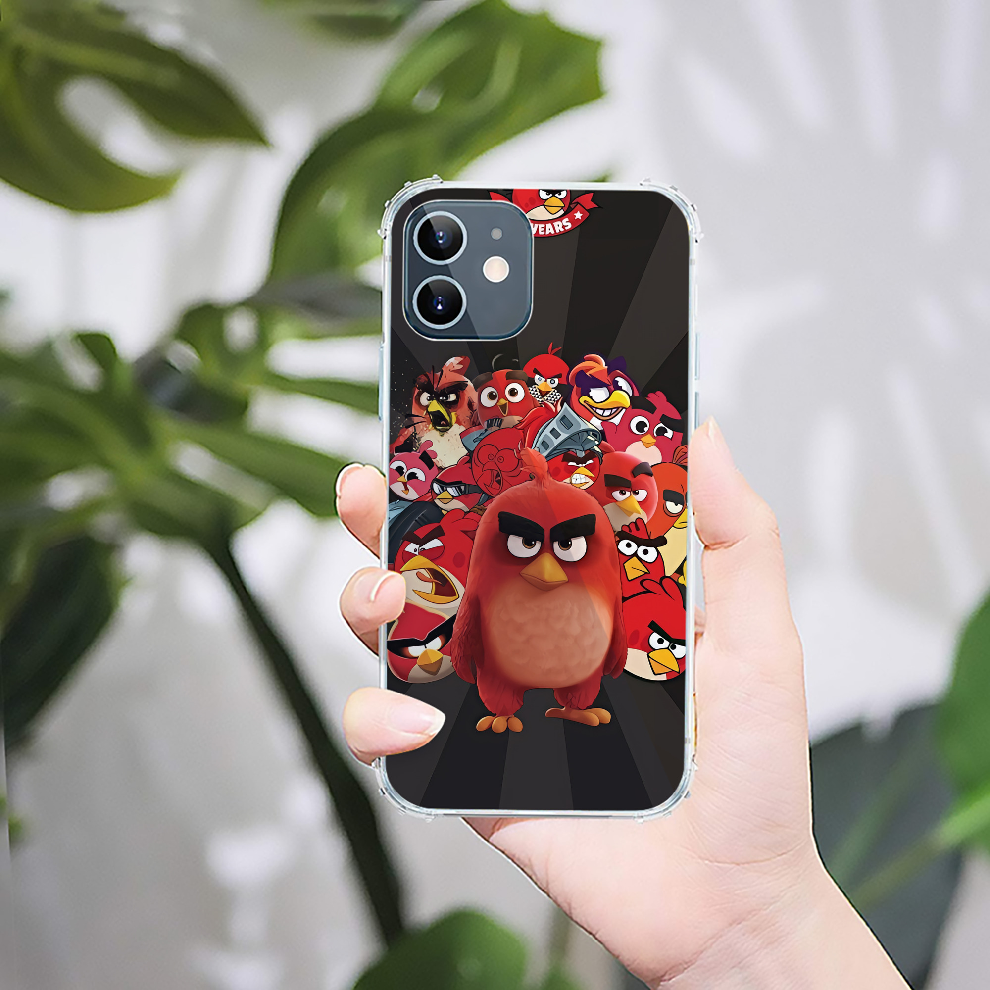 （画像用） Angry Birds アングリーバード 【iPhone 12シリーズ対応】透明スマホケース（クリアソフトケース）